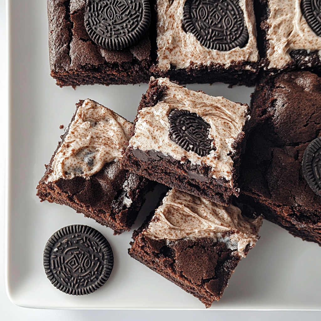 Recipe preparation for oreo brownies