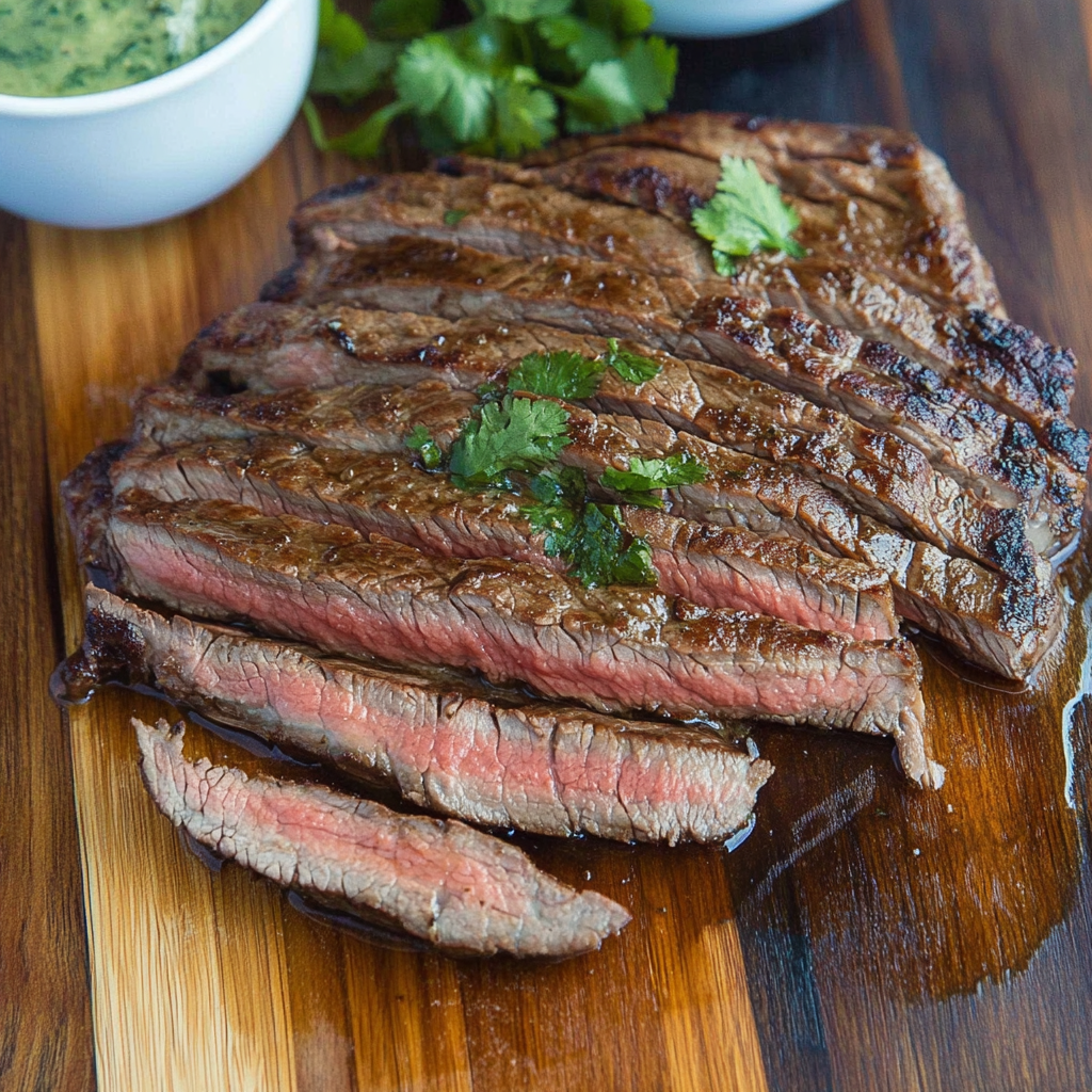 Recipe preparation for Marinated Flank Steak
