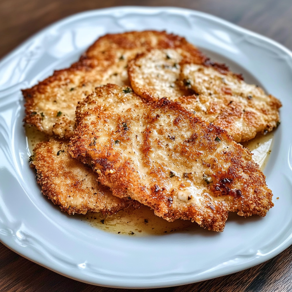 Recipe preparation for Italian Basil Chicken Cutlets with Tomato and Burrata Topping