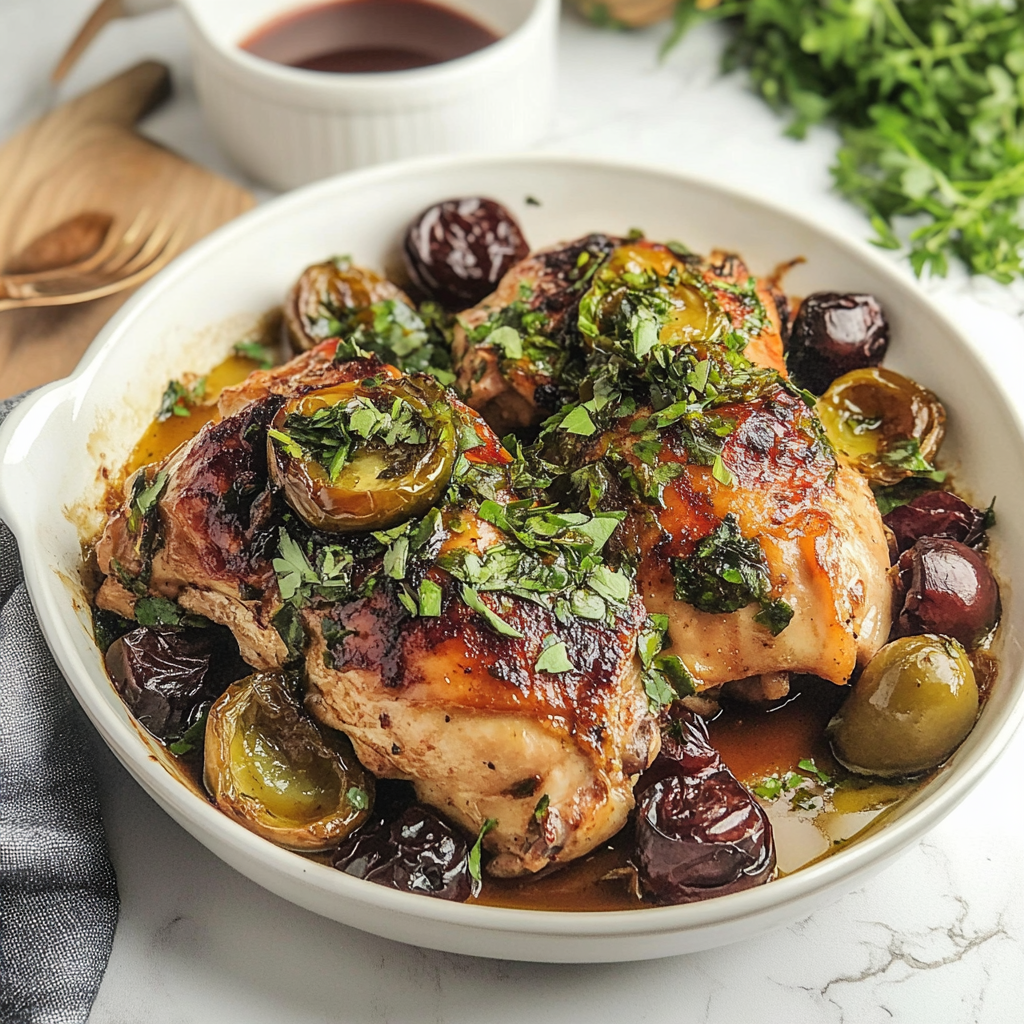 Recipe preparation for chicken marbella