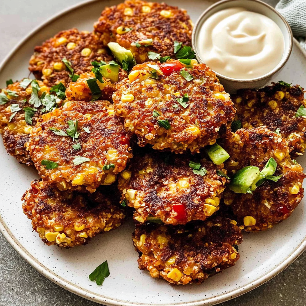Recipe preparation for corn fritters