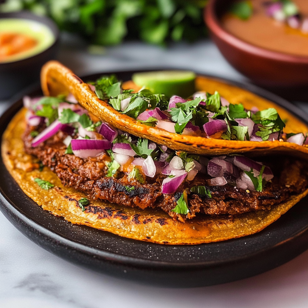 Recipe preparation for crock pot birria tacos