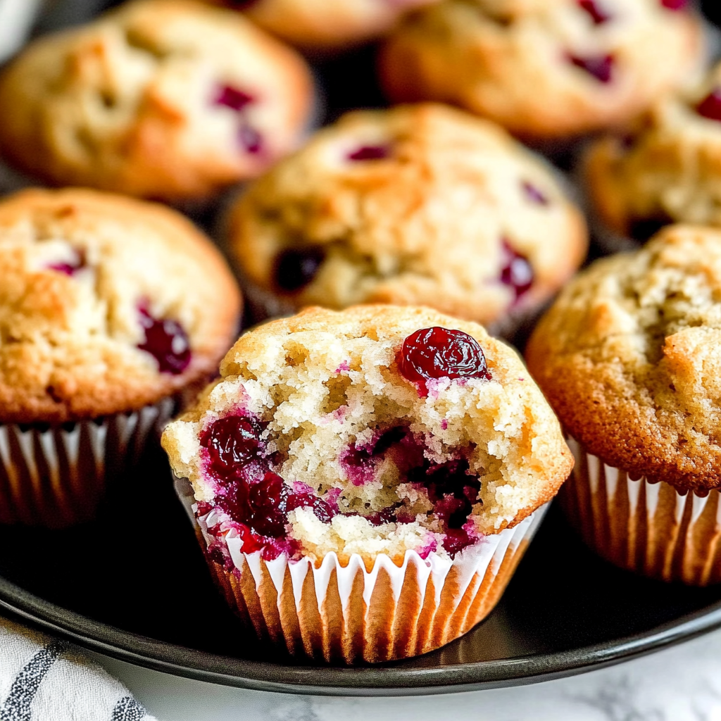 Recipe preparation for cranberry muffins