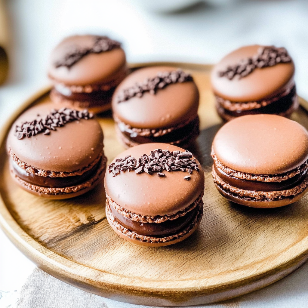 Recipe preparation for chocolate macarons