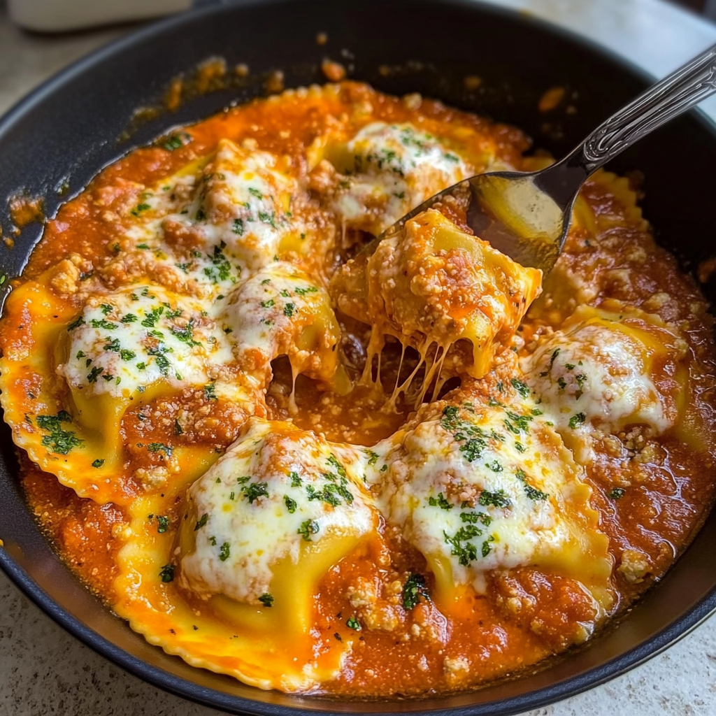 Recipe preparation for Million Dollar Cheese Ravioli