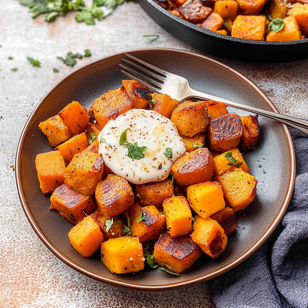 Recipe preparation for sweet potato hash