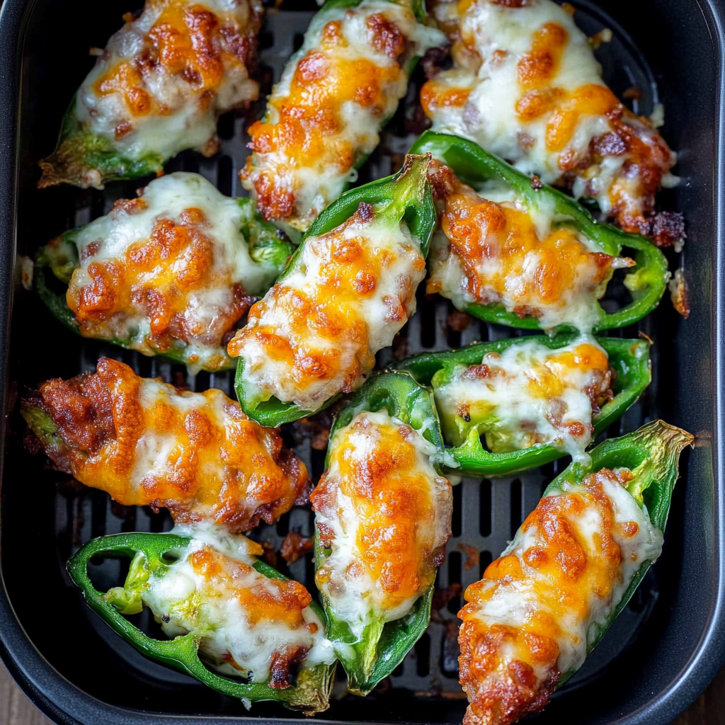 Recipe preparation for air fryer jalapeno poppers