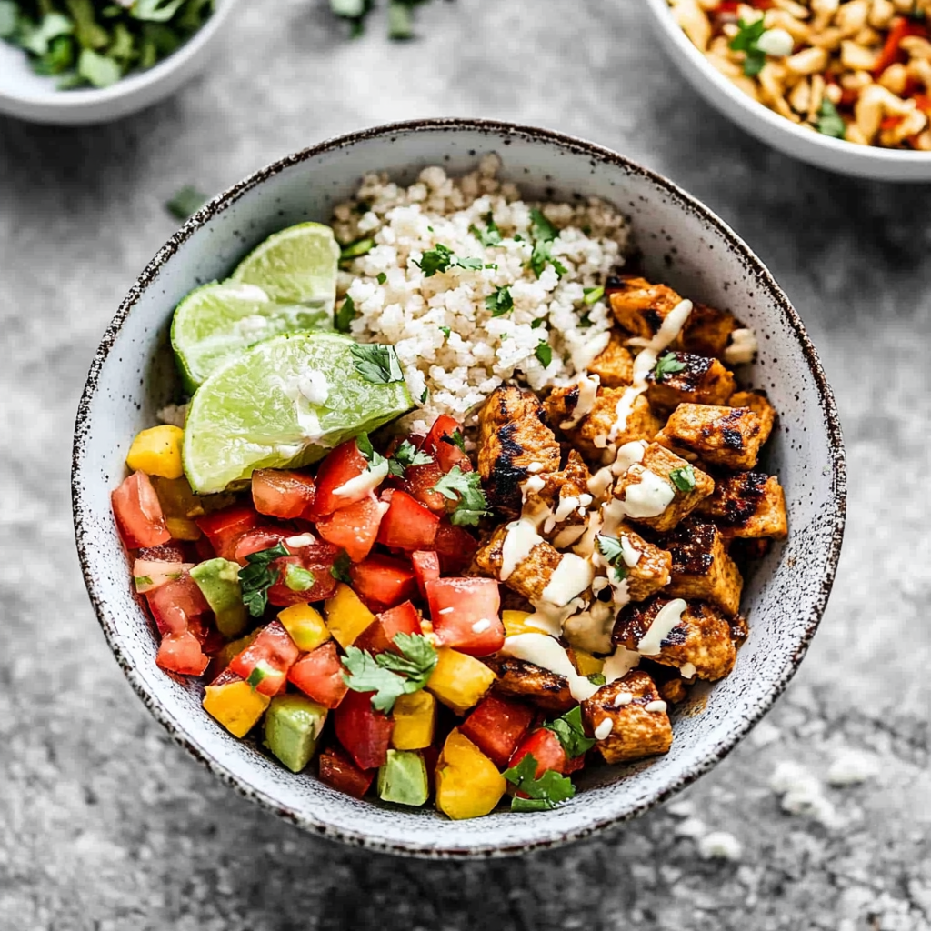 Recipe preparation for fajita bowls