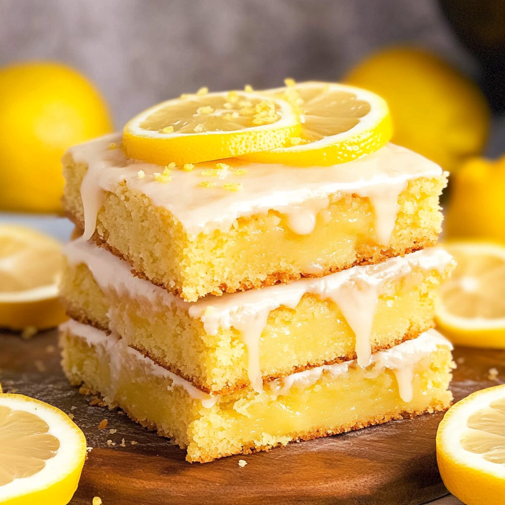 Recipe preparation for lemon brownies