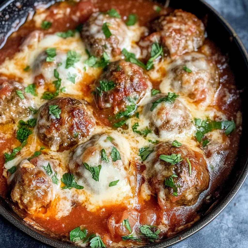 Recipe preparation for meatball skillet recipe
