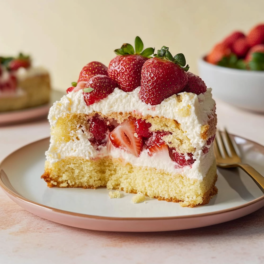 Recipe preparation for strawberry pound cake