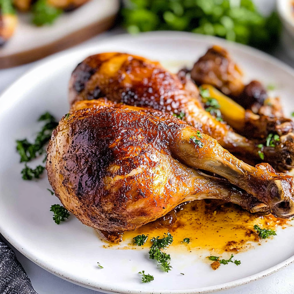 Recipe preparation for oven roasted half chicken