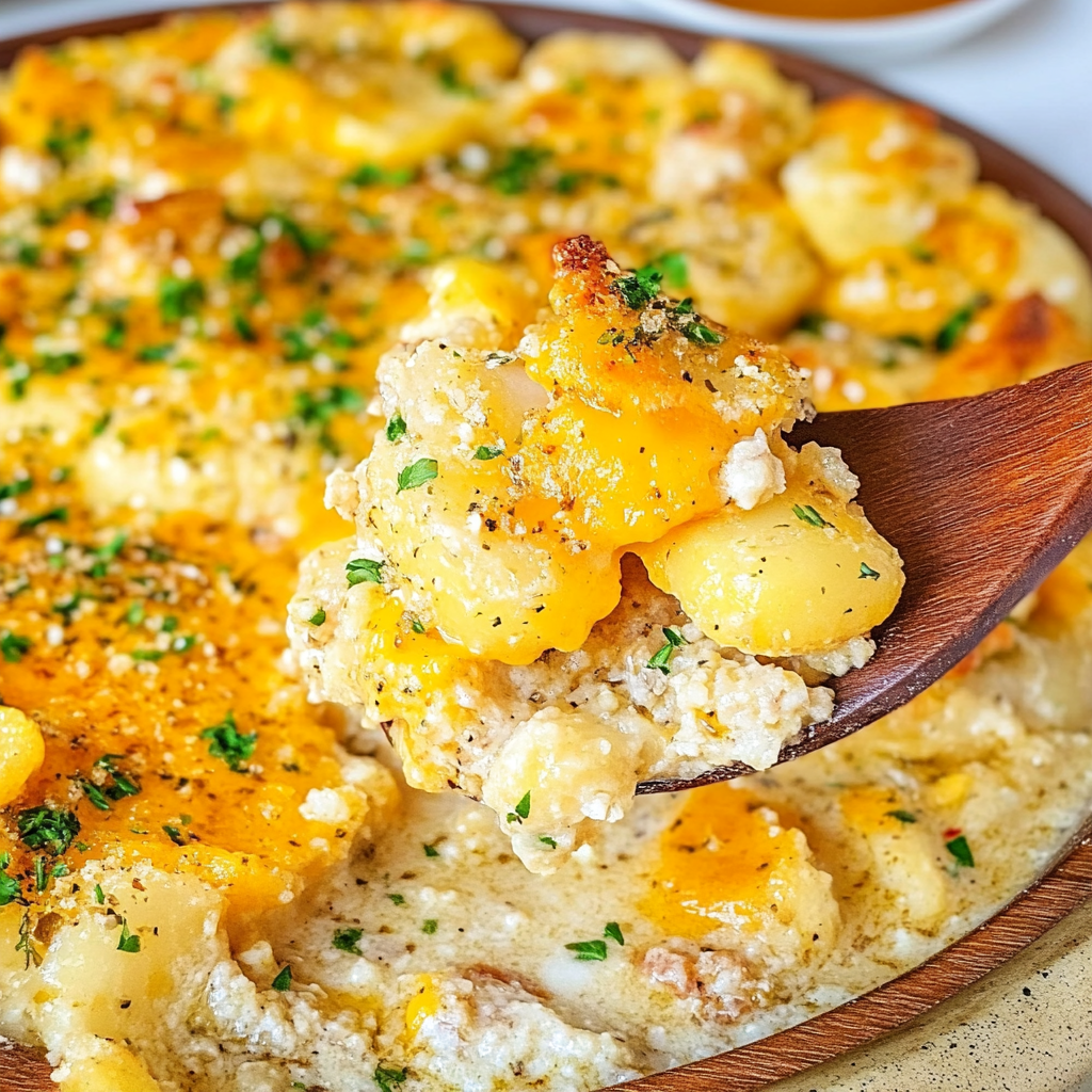 Recipe preparation for Potatoes Romanoff