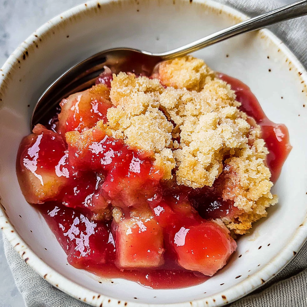 Recipe preparation for rhubarb dump cake