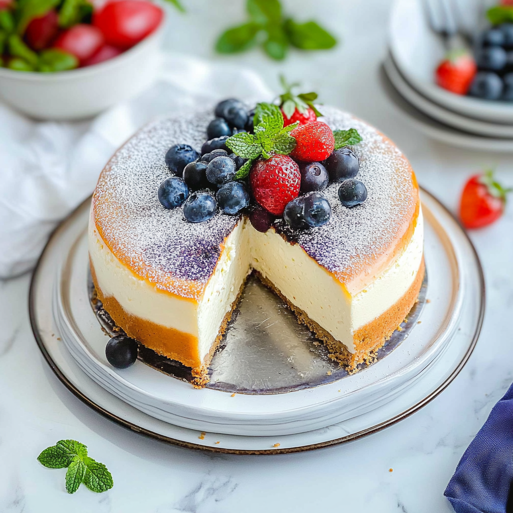 Recipe preparation for protein cheesecake