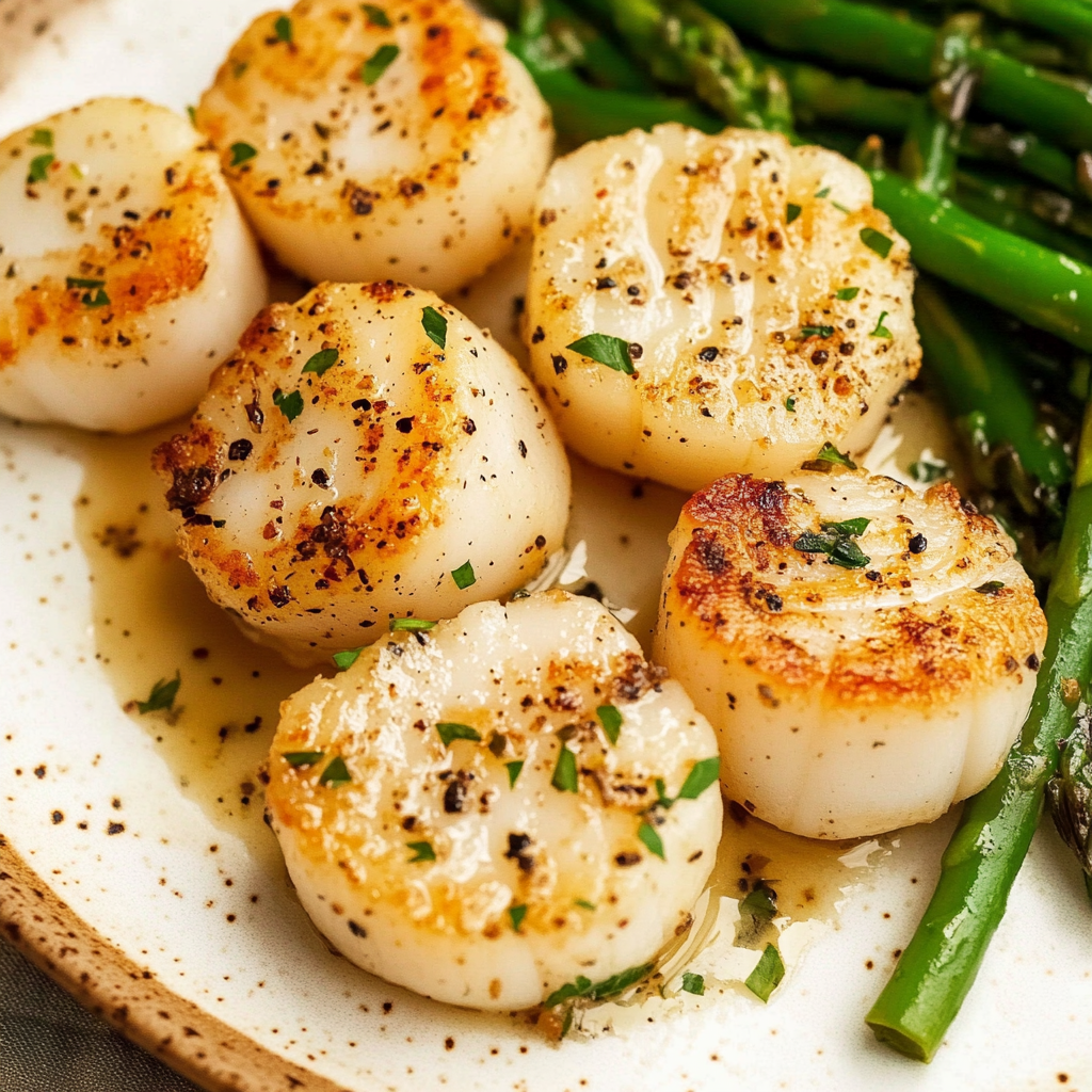 Recipe preparation for air fryer scallops