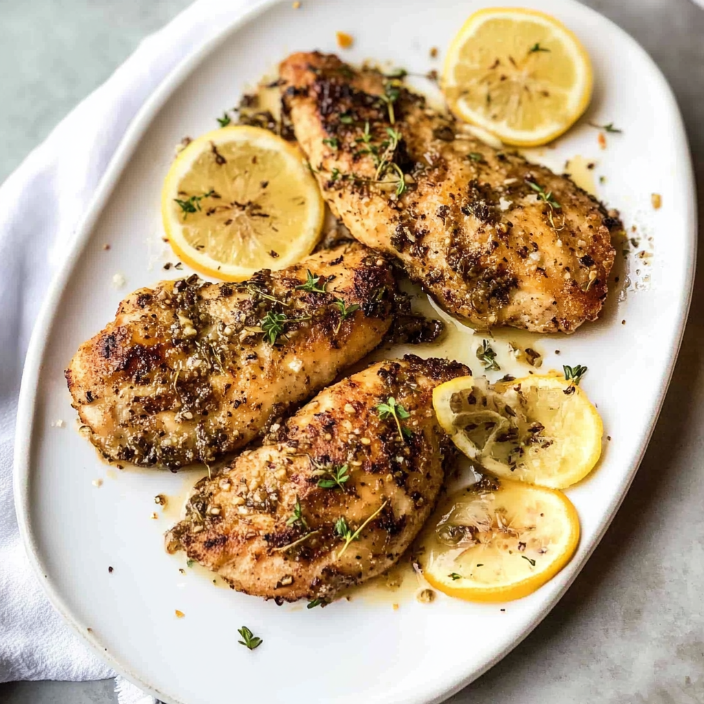 Recipe preparation for lemon pepper chicken