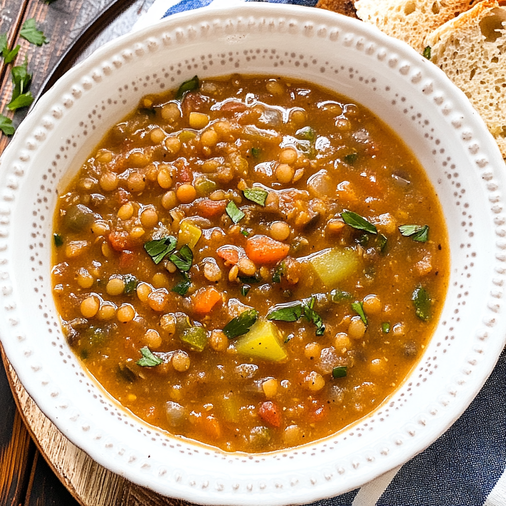 Recipe preparation for spanish lentil stew