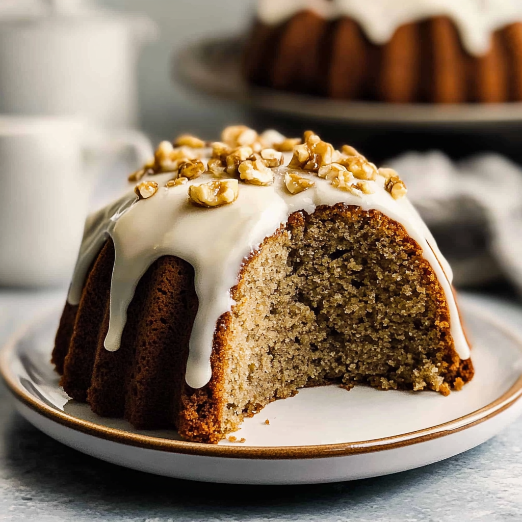 Recipe preparation for banana bundt cake