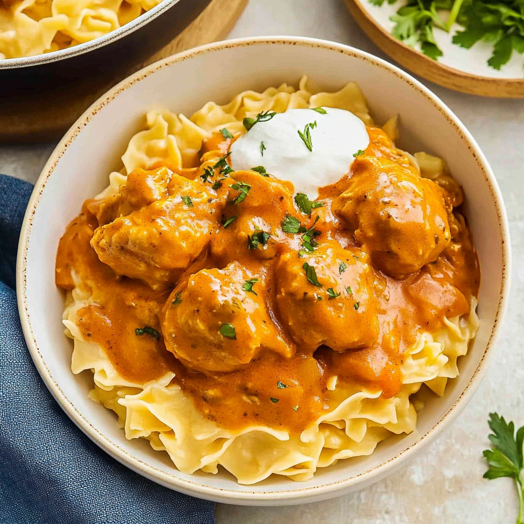 Recipe preparation for instant pot chicken paprikash