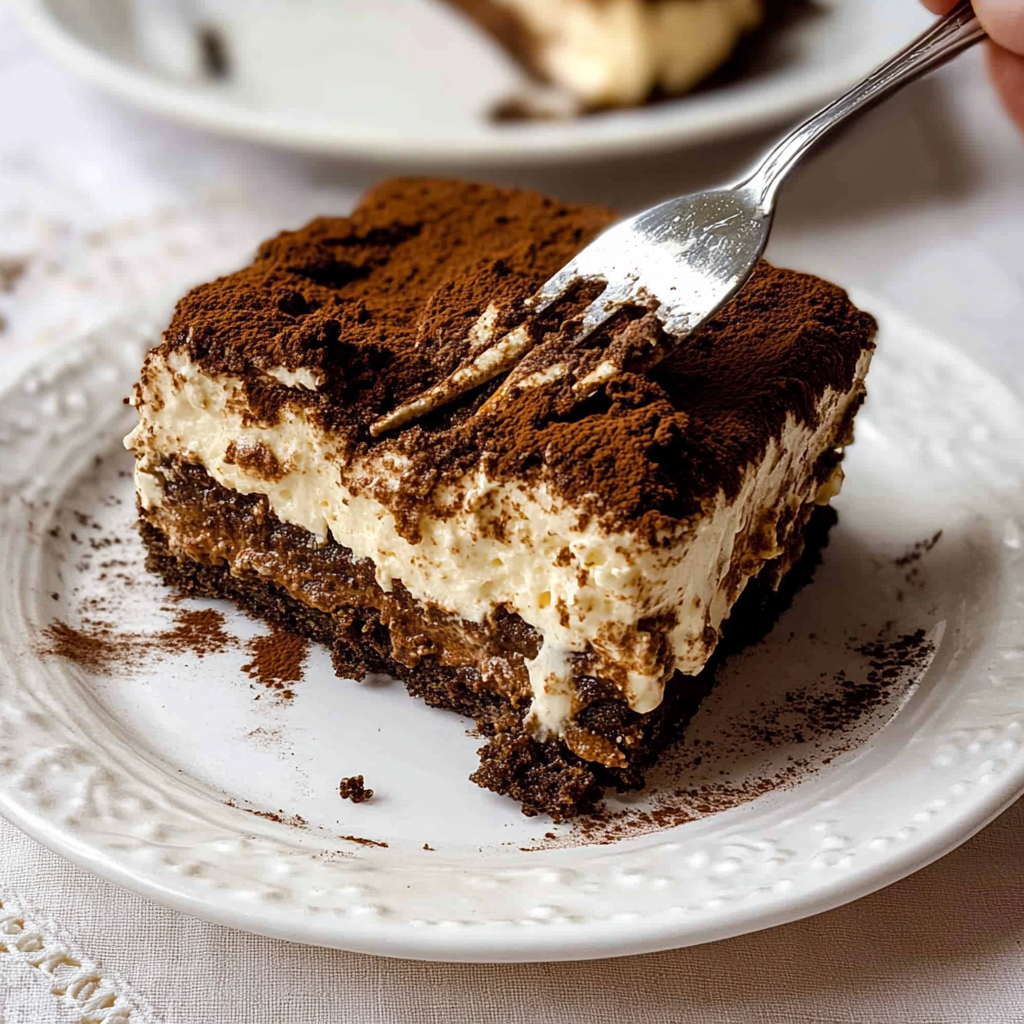 Recipe preparation for chocolate tiramisu cake