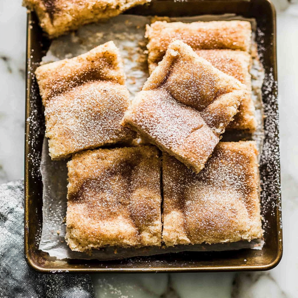 Recipe preparation for snickerdoodle bars