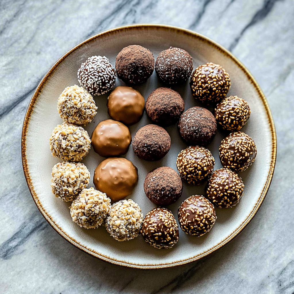 Recipe preparation for chocolate truffles