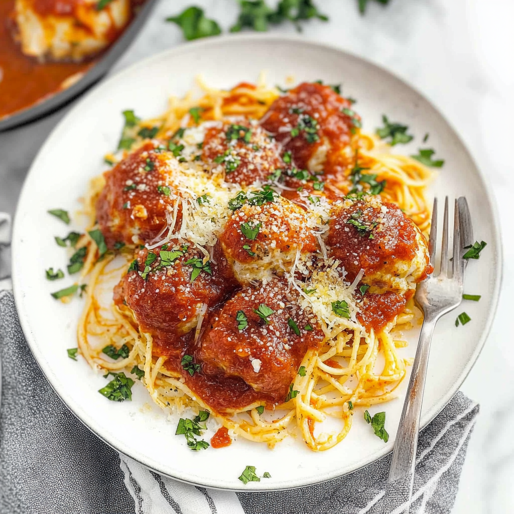 Recipe preparation for chicken parmesan meatballs
