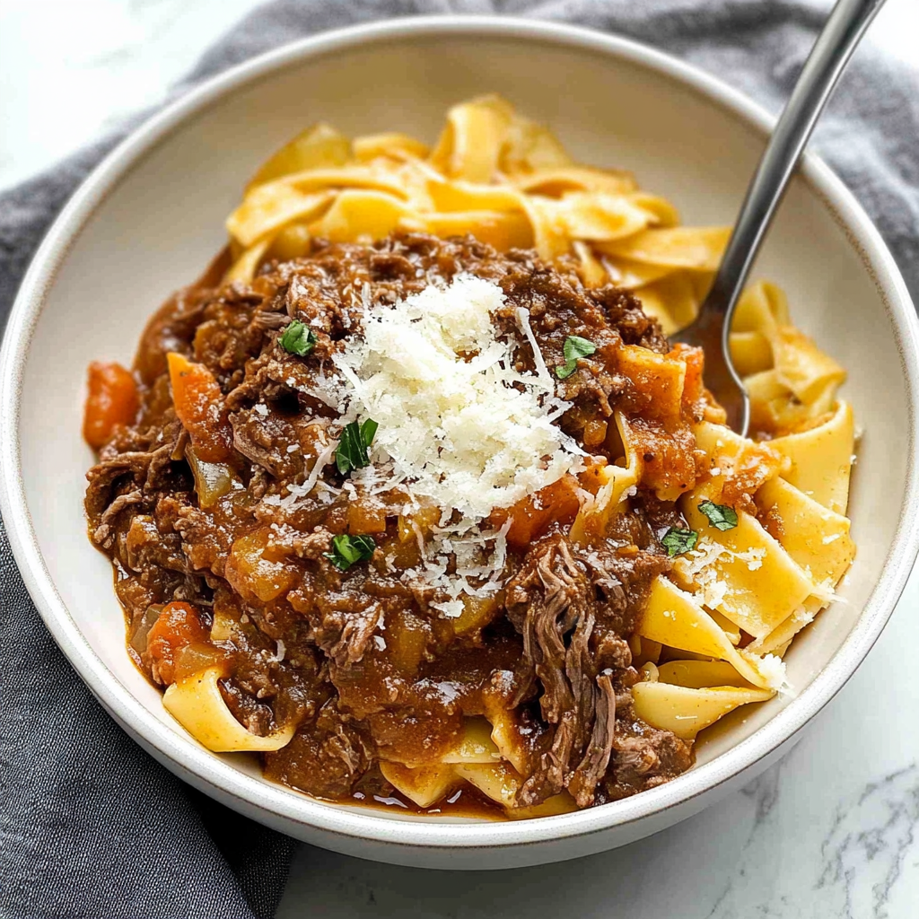 Recipe preparation for short rib beef ragu