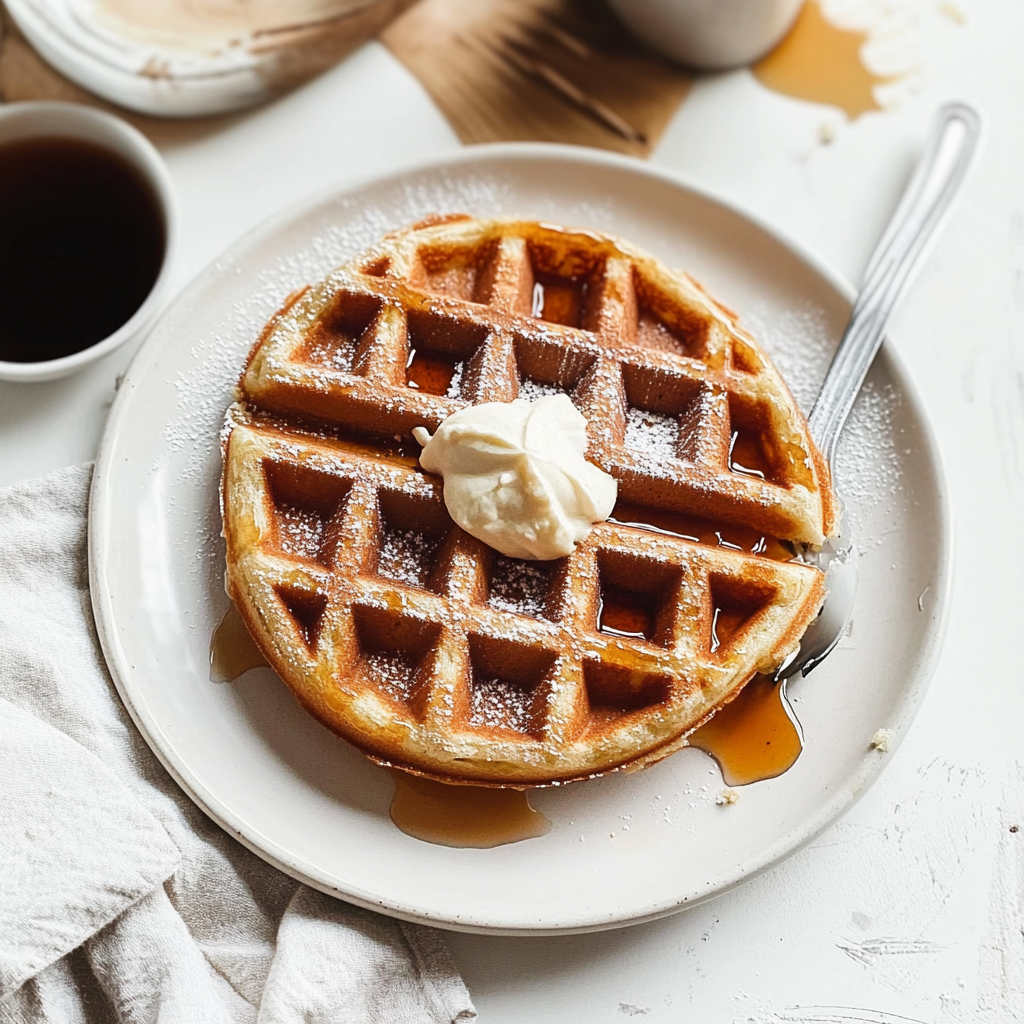 Recipe preparation for belgian waffles