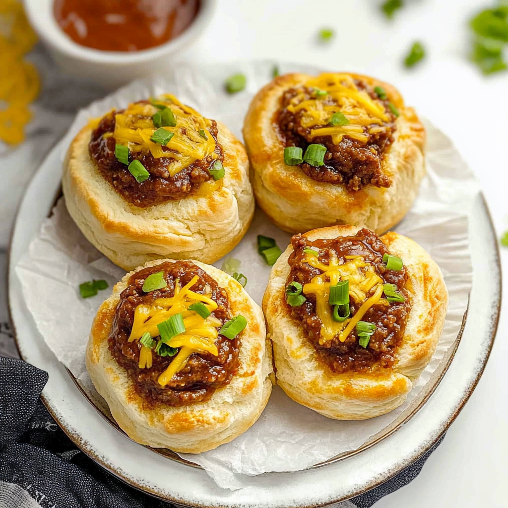 Recipe preparation for sloppy joe biscuits