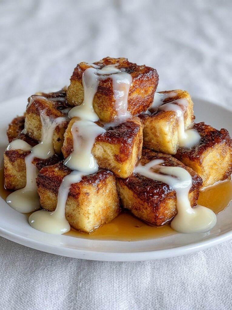 Cinnamon Roll French Toast Bites for Weekend Mornings